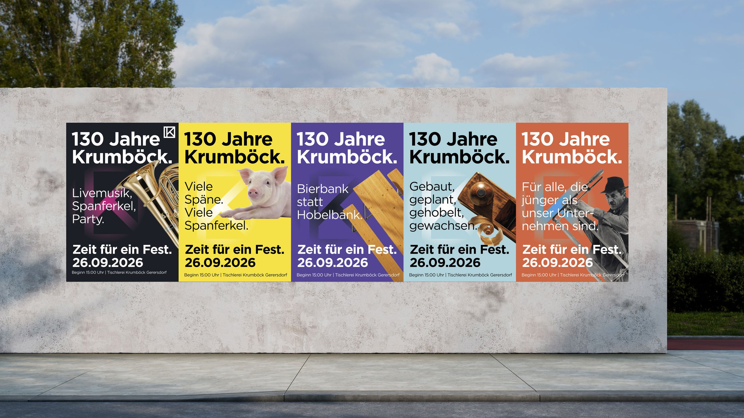 Plakate 130 Jahre Krumböck