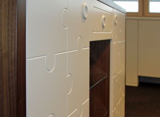 Präsentation Gesellenstück am 29.01.2015 "Taschenschrank"