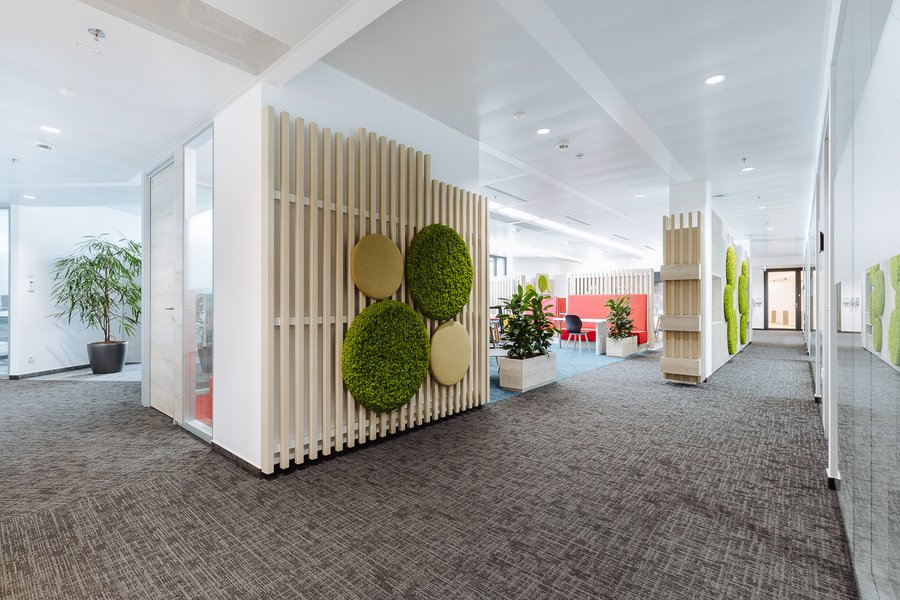 Akustikpaneele Bürogebäude Semperit