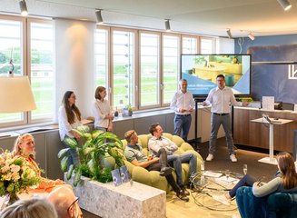 Präsentation bei Eröffnung Grenzenloser Architektenabend