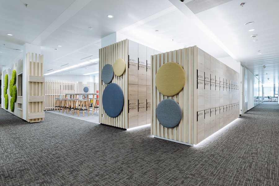 Akustikpaneele Bürogebäude Semperit