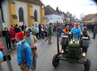  Die Tischler-Pinocchios am Faschingsumzug in Prinzersdorf