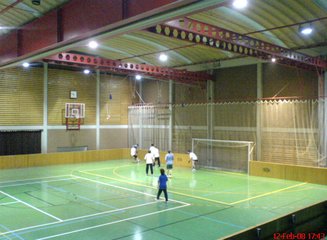  Unsere Sporttischler beim Fußballspielen