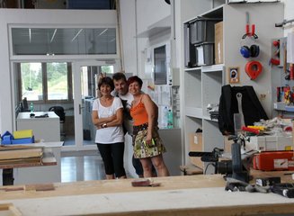  Aktion - Ferienspaß, Wir bauen uns eine Blumenbank 