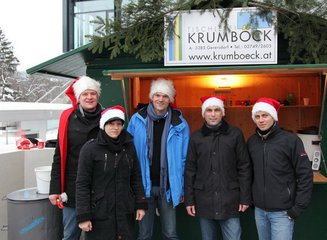  Glühweintrinken als Dankeschön am Gelände der Firma Bene