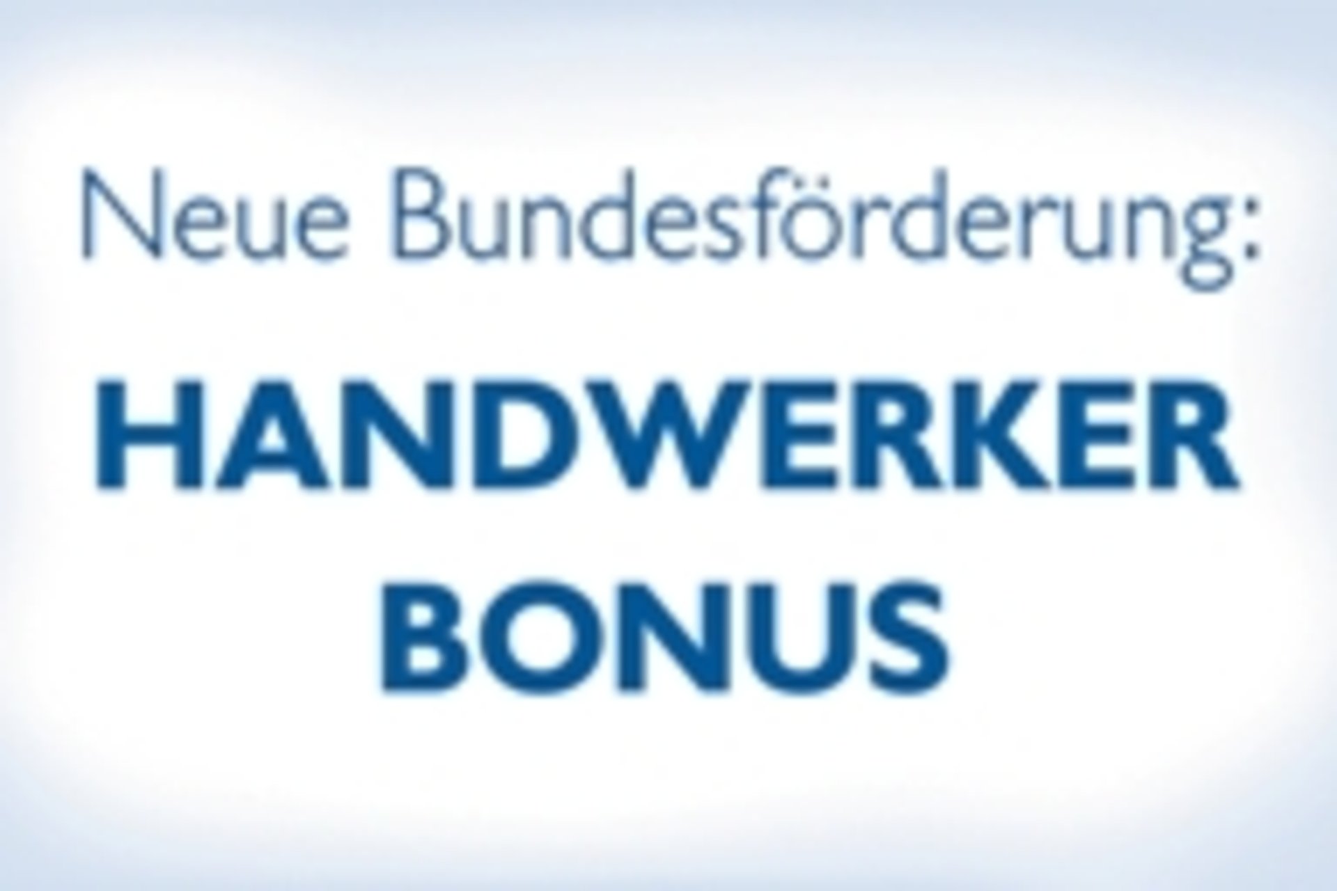 Handwerkerbonus