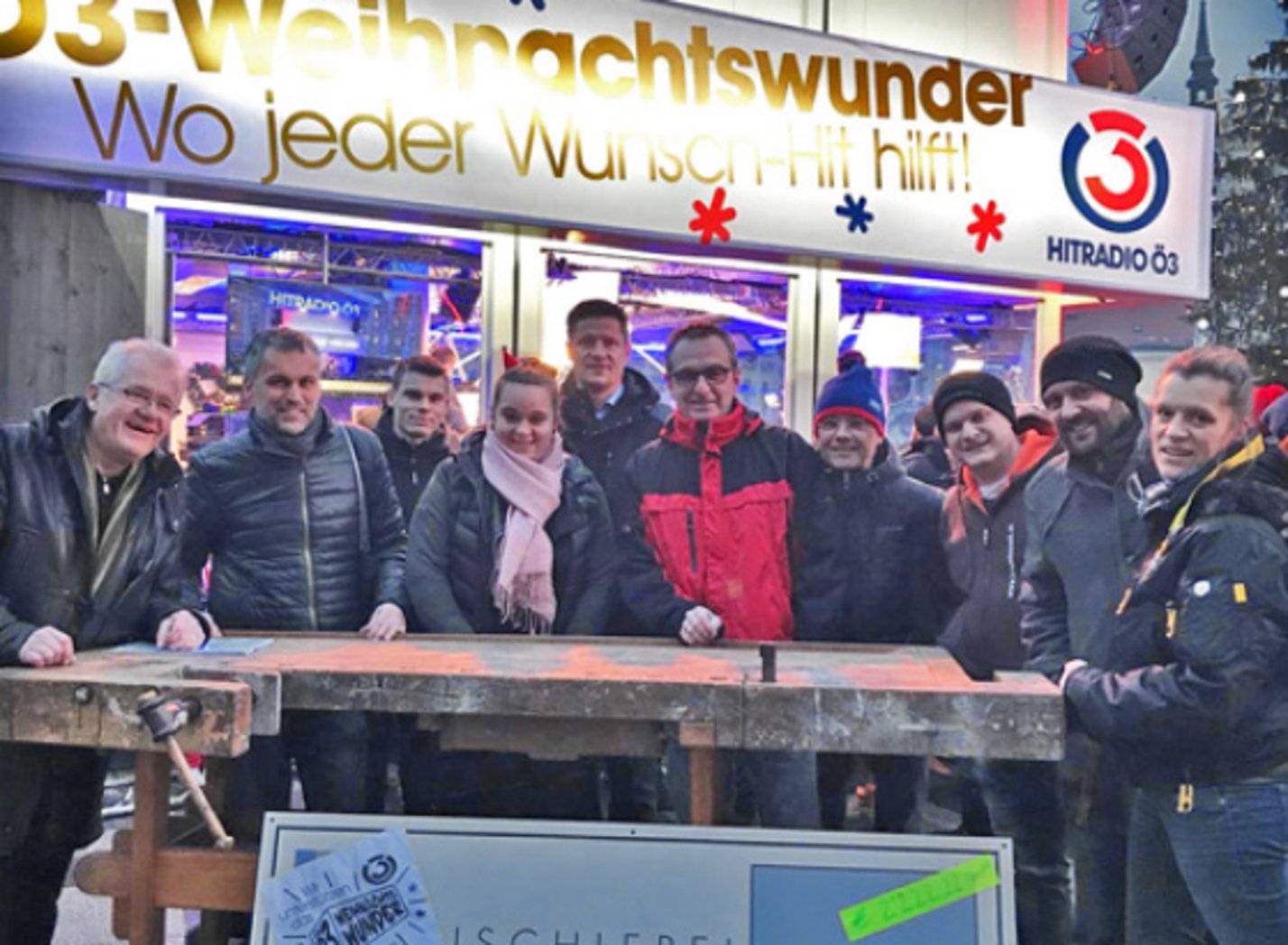 Krumböck beim Ö3 Weihnachtswunder in St. Pölten