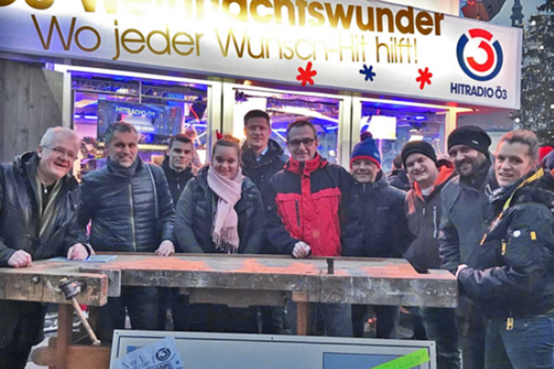 Krumböck beim Ö3 Weihnachtswunder in St. Pölten