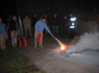  Feuerwehrübung am Firmengelände