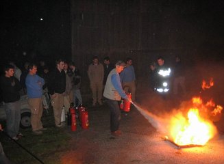  Feuerwehrübung am Firmengelände