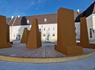 Domplatz Kunstwerk Bad für Florian St. Poelten Gesamtansicht Ein Bad für Florian