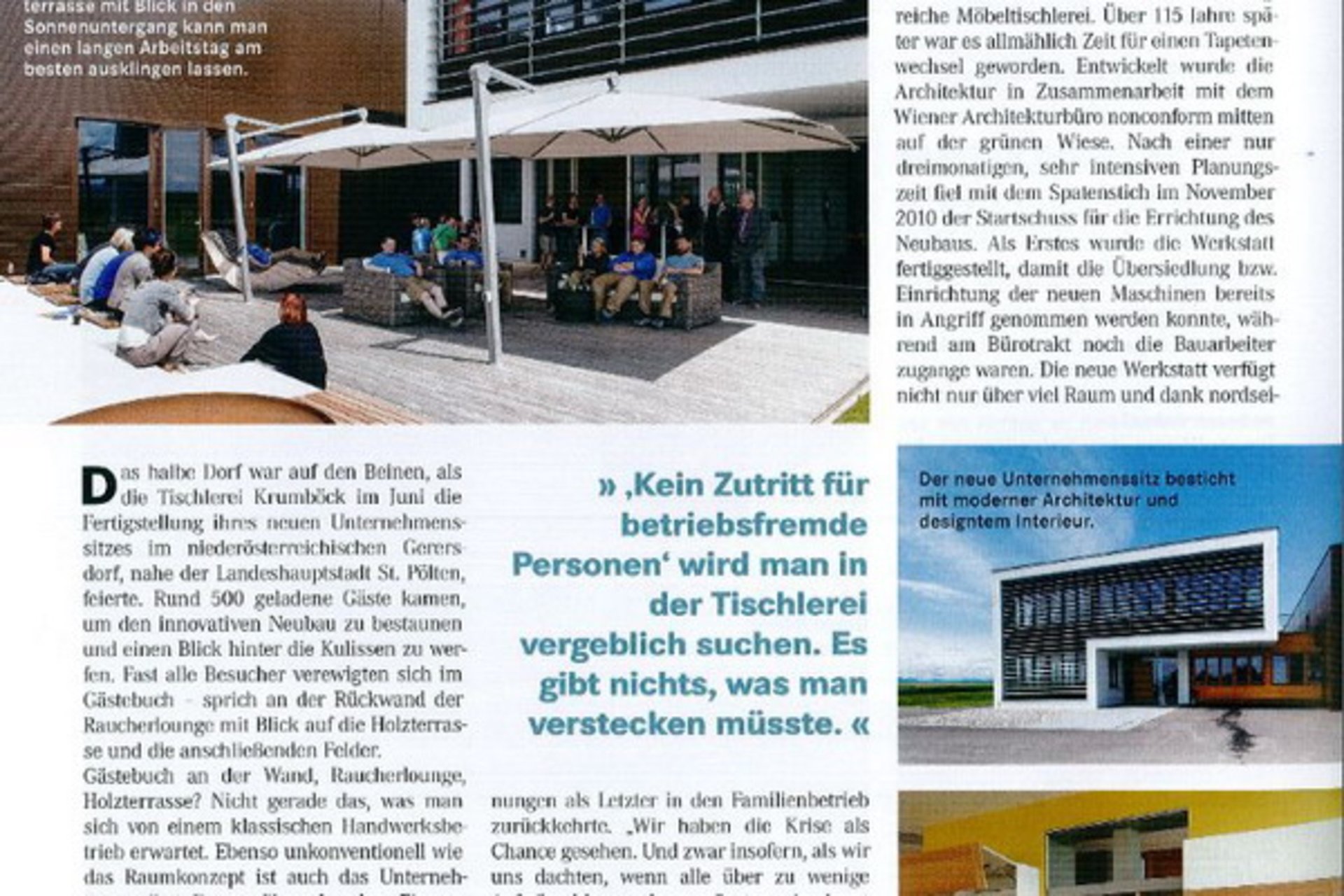 Artikel aus dem Tischlerjournal