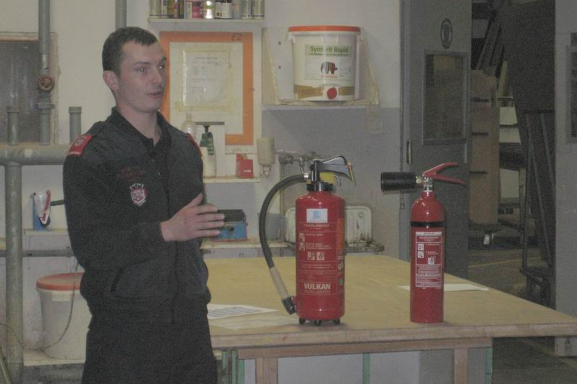Feuerwehrübung am Firmengelände